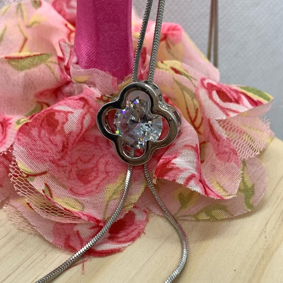 Big Crystal Long Necklace - Picture 5 of 5